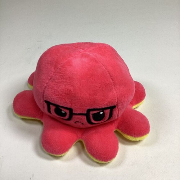 2 Tee Turtle Octopus Reversible Flip Mood Plush Stuffed Toys - Picture 2 of 16